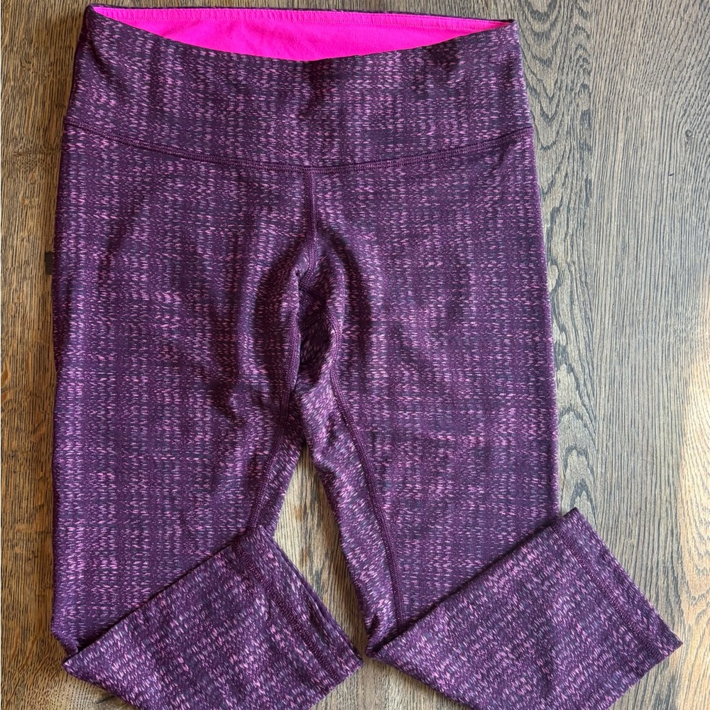 Lululemon Athletica Purple Patterned Leggings